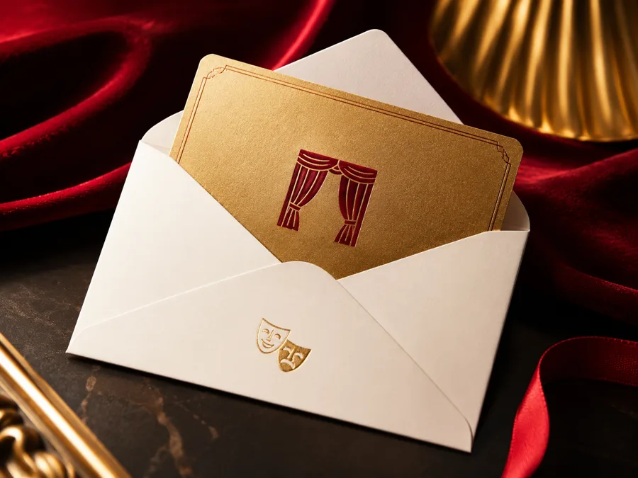 Carte cadeau spectacle dans son enveloppe — Comédie du Finistère